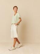 INDI AND COLD Top, Pistachio &amp; White
