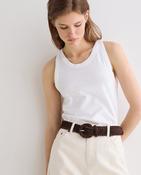 Yerse Suede Belt, Chocolate image