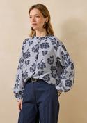La Fee Maraboutee Elvia Blouse, Denim Blue
