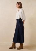 La Fee Maraboutee Galway Denim Skirt, Raw Denim Blue