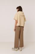 Indi and Cold James Cropped Trousers, Chocolate image
