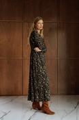 Indi and Cold Boho Print Dress, Black image
