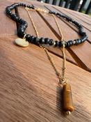 Paperchain Luna Necklace, Black image