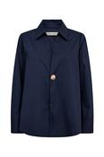 Pieszak Poplin Button Shirt, Midnight Navy image