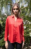 NO2MORO Joy Silk Look Shirt, Pink/Red