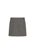 Kyra Roan Tweed Skirt, Black and  Camel image