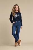 Red Button Caitlina Sidepatch Jeans, Dark Stone image