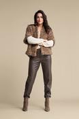 Red Button Caitlina Faux Leather Jeans, Espresso image