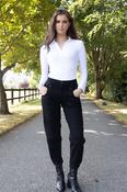 NO2MORO Rhea Subtle Barrel Jeans, Black image