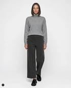 Stehmann Fabienne Cropped Cord Trousers, Anthracite Grey image