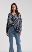 La Fee Maraboutee Zaima Tunic, Blue Black
