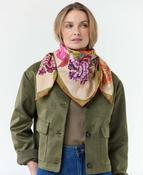 Fraas Silk Scarf With Nostalgic Floral Print