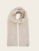 Fraas Sustainability Edition - Solid-color, cozy knit scarf, Marshmallow
