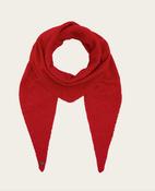 Fraas Sustainability Edition - Lightly mottled triangular scarf, True Red