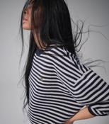 Heyanno Poetic Stripe Knit, Baritone Blue