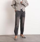 Stehmann Rachell Cropped Denim Jean, Slate Grey