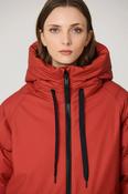 Tanta Rainwear Rime Quilted Coat, Red Ochre image
