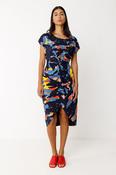SKFK Amade GOTS Jersey Dress, Navy Camo image