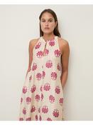 Yerse Greta Halter Dress, Raspberry image
