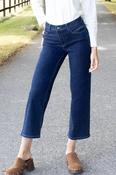 NO2MORO Napoli Cropped Jeans, Indigo Wash image