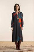 La Fee Maraboutee Golo Dress, Marine/Curcuma image