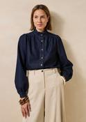 La Fee Maraboutee Gaya Denim Blouse, Blue image