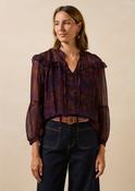 La Fee Maraboutee Gloss Blouse, Viola/Tandoori image