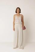 Indi &amp; Cold Wide Leg Linen Blend Trouser, Natural image