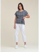 Humility Titi Top, Navy Print