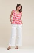 La Fee Maraboutee Pelia Top, Geranium Print