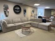 Brandon mushroom 6 piece modular corner sofa image