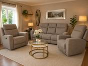 Harper 3+1+1 Power Recliner Suite – Taupe image