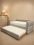 Newport Silver Day Bed | Fabric image