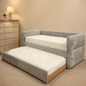 Newport Silver Day Bed | Fabric image