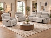 Newgrange 3+1+1 Power Recliner Suite – Taupe