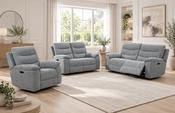 Adare Power 3+2+1 Reclining Grey Suite