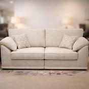 Lucy Genesis Dove 4 Seater Fabric Sofa