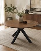 Boston Smoked Oak 1.5m Round Dining Table