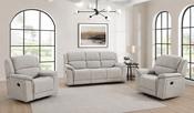 Kenmare Manual Recliner 3+1+1 Suite  – Pebble Fabric