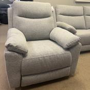 Mallow Silver Manual Recliner Armchair image