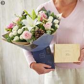 Large Winter Gift Box with Belgian Chocolates