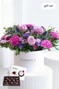Lavender Floral - Hatbox Gift Set