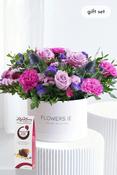 Lavender Floral - Hatbox Gift Set