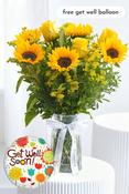 Get Well Sunflower - Vase image