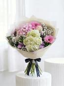 Birthday Blushing Elegance Hand-tied image
