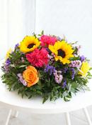 Vibrant Funeral Posy Pad image