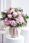 Wonderfully Pink Peony - Ceramic Vase