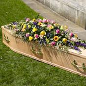 Coffin Flower Arrangement Deluxe image