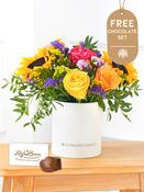 Colour Burst - Hatbox with Free Chocolate Set image