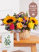 Father's Day Colour Burst Basket with Free Occasion Card image